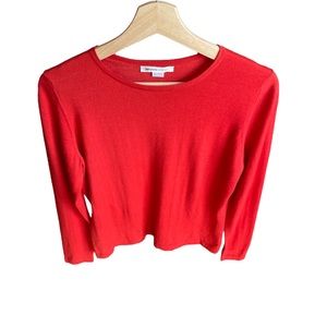 Johnston’s Red Cashmere Light Sweater Size Medium